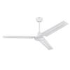 Westinghouse Jax Industrial-Style 56" 3-Blade White Indoor Ceiling Fan, Remote 7237900